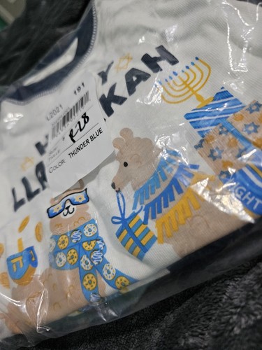The Childrens Place Boys Happy Llamukkah Pajama Set, size 8 New R28 - Picture 3 of 5
