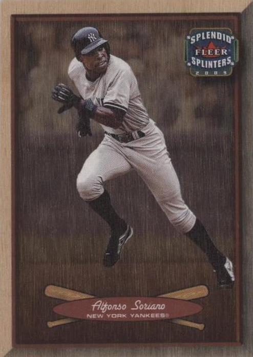 2003 Fleer Splendid Splinters - Alfonso Soriano #110 - 1 of 1