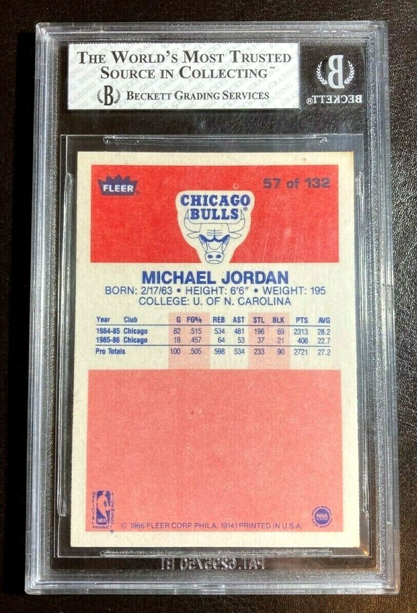 1986-87 Fleer - Michael Jordan #57 (RC) for sale online | eBay