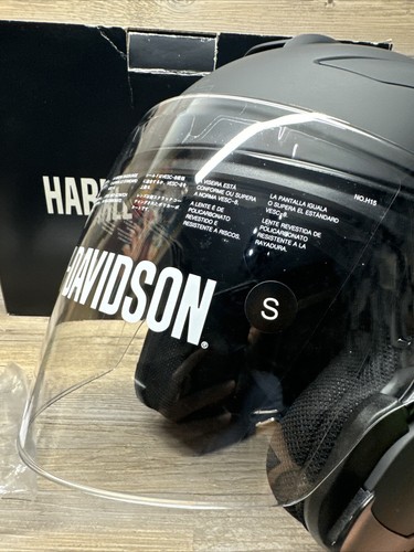 Harley Davidson Helmet 98303-17VX/000S - 98303-17VX Size Small, New Black - Picture 9 of 23