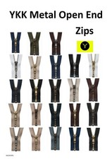 YKK Metal Brass Strong Open End Zip / 150+ Variations / Jackets / Coat Zips