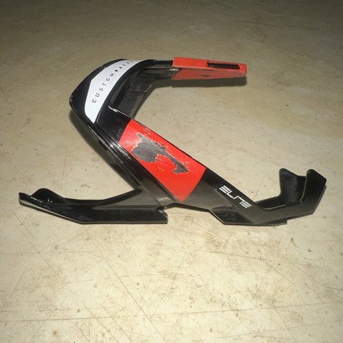 Gabbia acqua ELITE Custom Race Plus nero lucido rosso leggera bici corsa - Foto 2 di 8