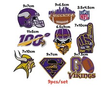 NFL Vikings Logo Patch sport Embroidery , Iron , Sewing on Fabric