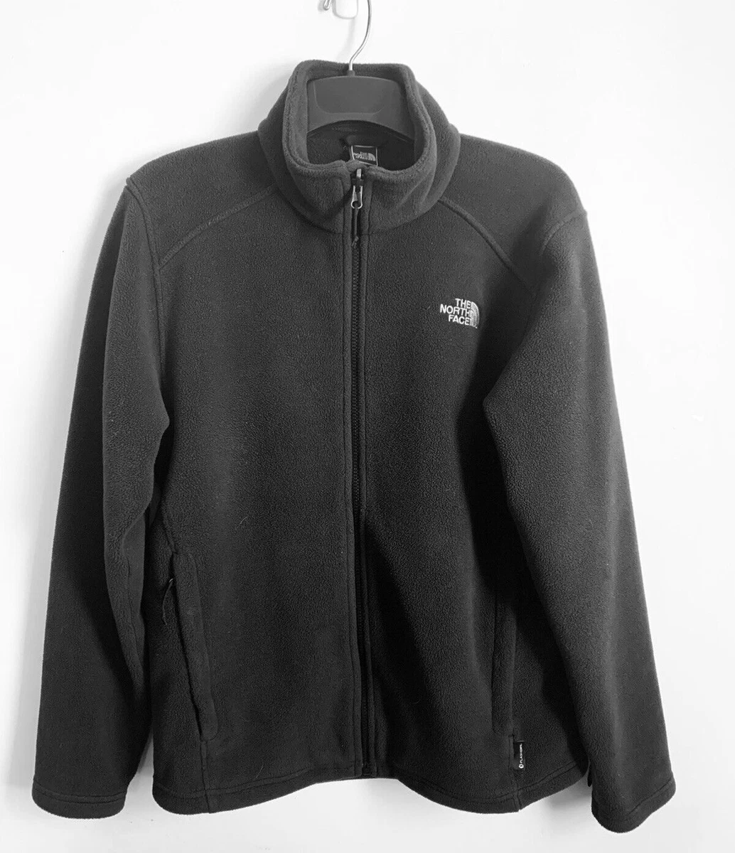 North Face Flashdry Fleece Men Medium Black Full Zip Pockets