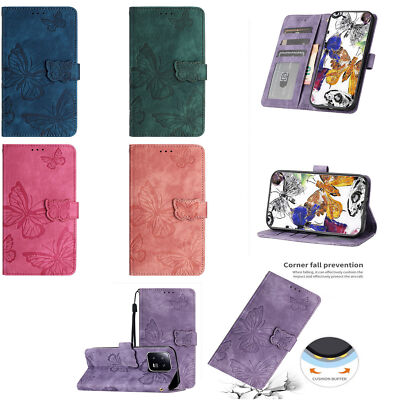 Flip Butterfly Wallet Phone Case for Samsung A54 A16 A15 A56 A24 A17 A57 A26 A37