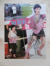 Ina Deter autograph signed A4 magazine image