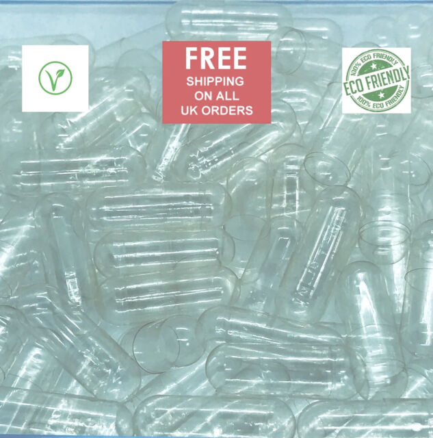 Empty Clear Pullulan Vegan Capsules size #000 #00 #0 #1- Enviromentally Friendly Empty Clear Pullulan Vegan Capsules size #000 #00 #0 #1- Enviromentally Friendly