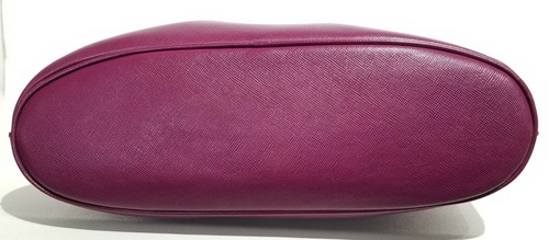 Rare Salvatore Ferragamo Plum Saffiano Leather Tote / Shoulder Bag - Picture 6 of 12