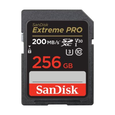 Sandisk 256Gb Uhs-i Sd Card 200Mbs Read Speed 4K Uhd Video Support