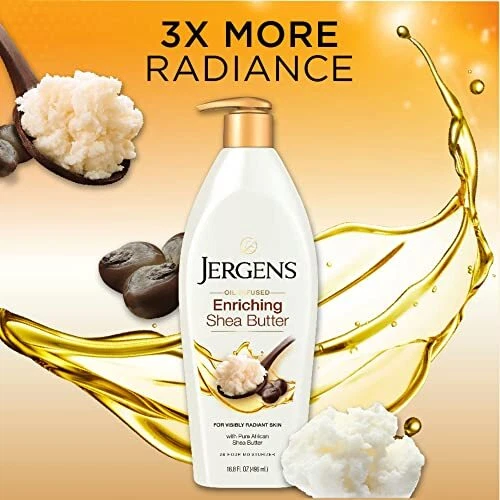Crema hidratante profunda para la piel con manteca de karité Jergens paquete de 3 5,6 fl oz Foto 2 de 4