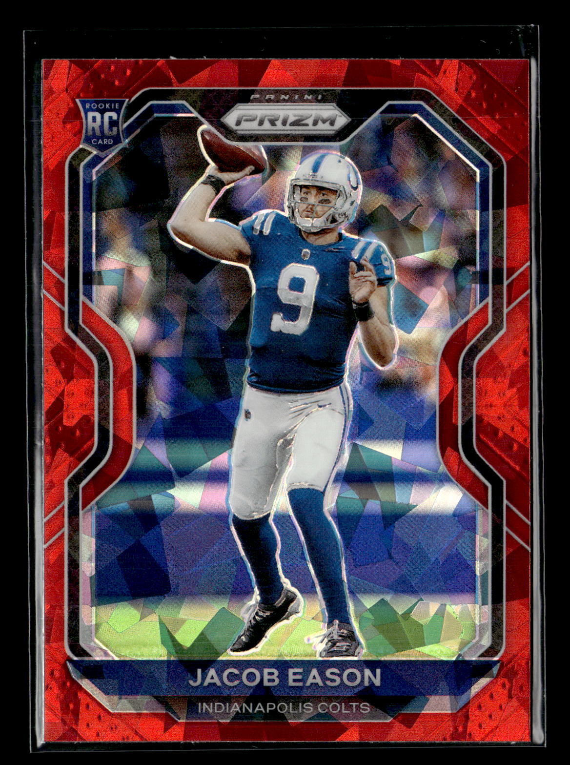 2020 Panini Prizm #331 Jacob Eason Rookie Prizm Red Ice Mint+ New