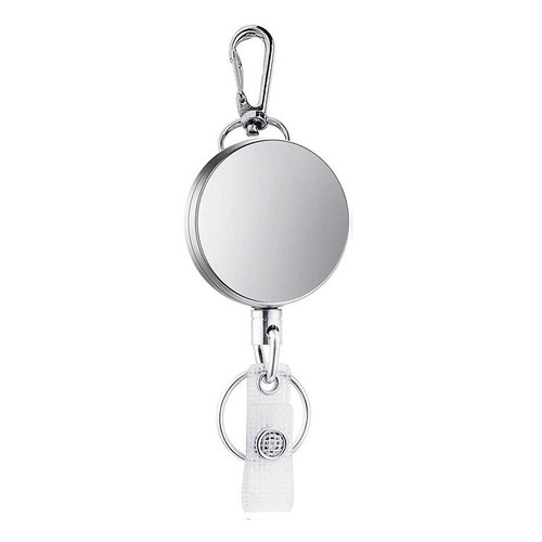 Heavy Duty Retractable Reel Badge Key Chain Belt Clip ID Card Holder Keychain UK - Picture 5 of 14