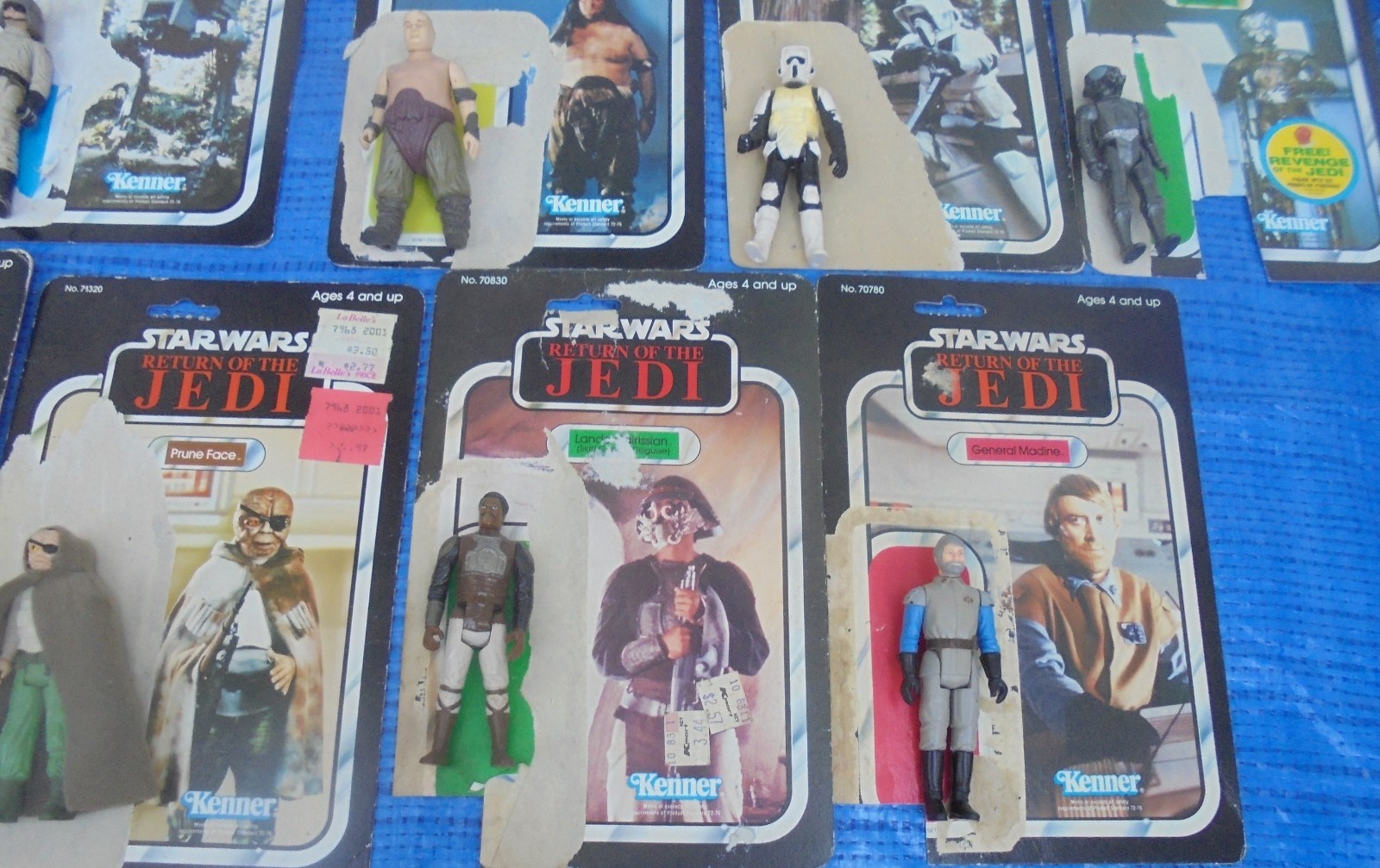 Big Lot Original Kenner Star Wars Action Figures With Card Backs ESB ...