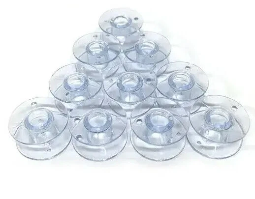 10 Universal Sewing Machine Plastic Bobbins - Will Fit Brother, Janome, Singer - Image 2 of 2