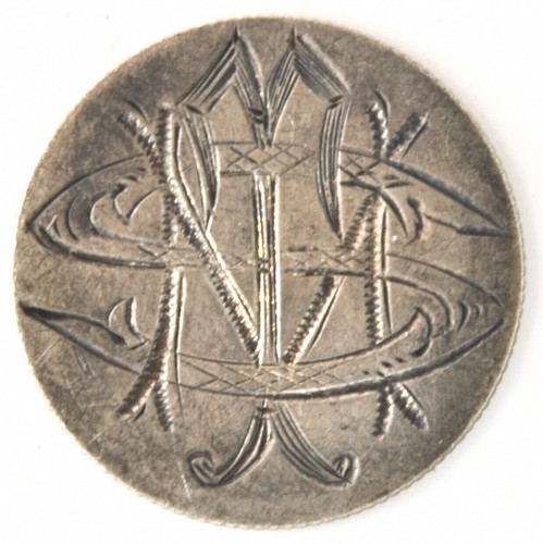 1882 Seated Liberty 10 Cent Silver US Dime Love Token Inscribed "SMT"