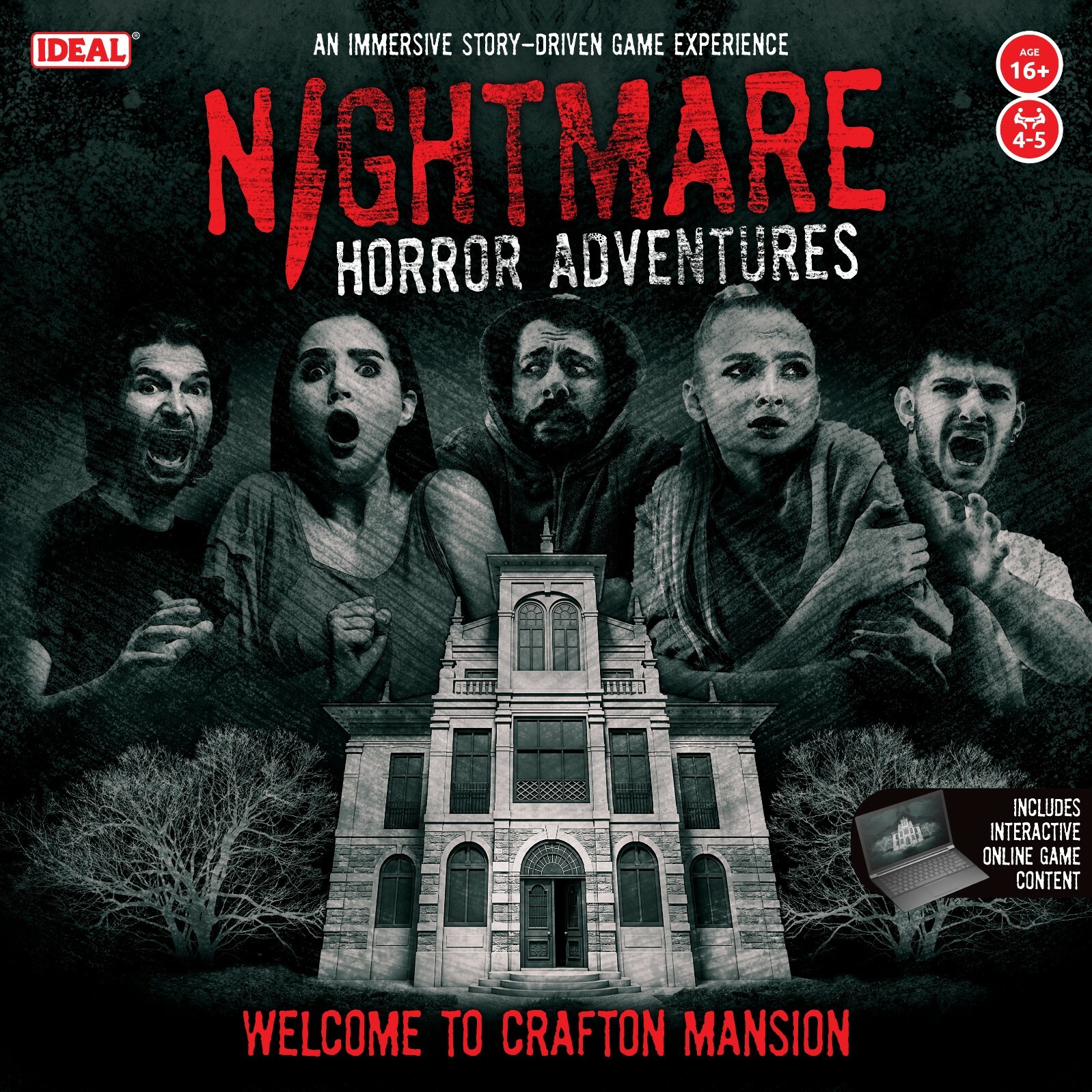 Nightmare Horror Adventures - Welcome to Crafton Mansion - Spooky Board Game