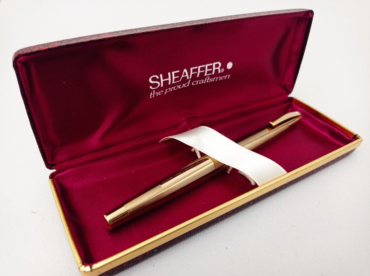 ◆SHEAFFER 万年筆 インペリアル 12KGP◆ SHEAFFER IMPERIAL STYLIST WHITE DOT 12K GF FOUNTAIN PEN 14K