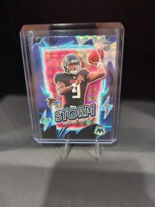 2024 Panini Mosaic - Storm Silver Mosaic Prizm #10 Michael Penix Jr. (RC)