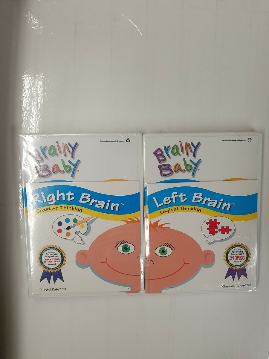 Brainy Baby 2 DVD + 2 CD Set Right Brain Creative & Left