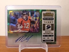 2022 Panini Contenders Football Montrell Washington Auto