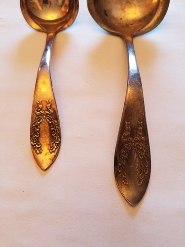 2 Vintage Rockford S P Co 5 Star Ladles Very Used Antique Shape 