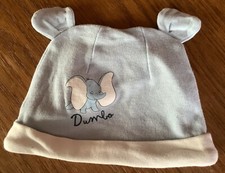 Babymütze  Gr. 74/80 Hellblau/Weiß Disney Baby Dumbo  Baumwolle