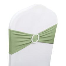 1-100pcs Spandex Chair Band with Buckle for Chair Cover Wedding Party Decoration