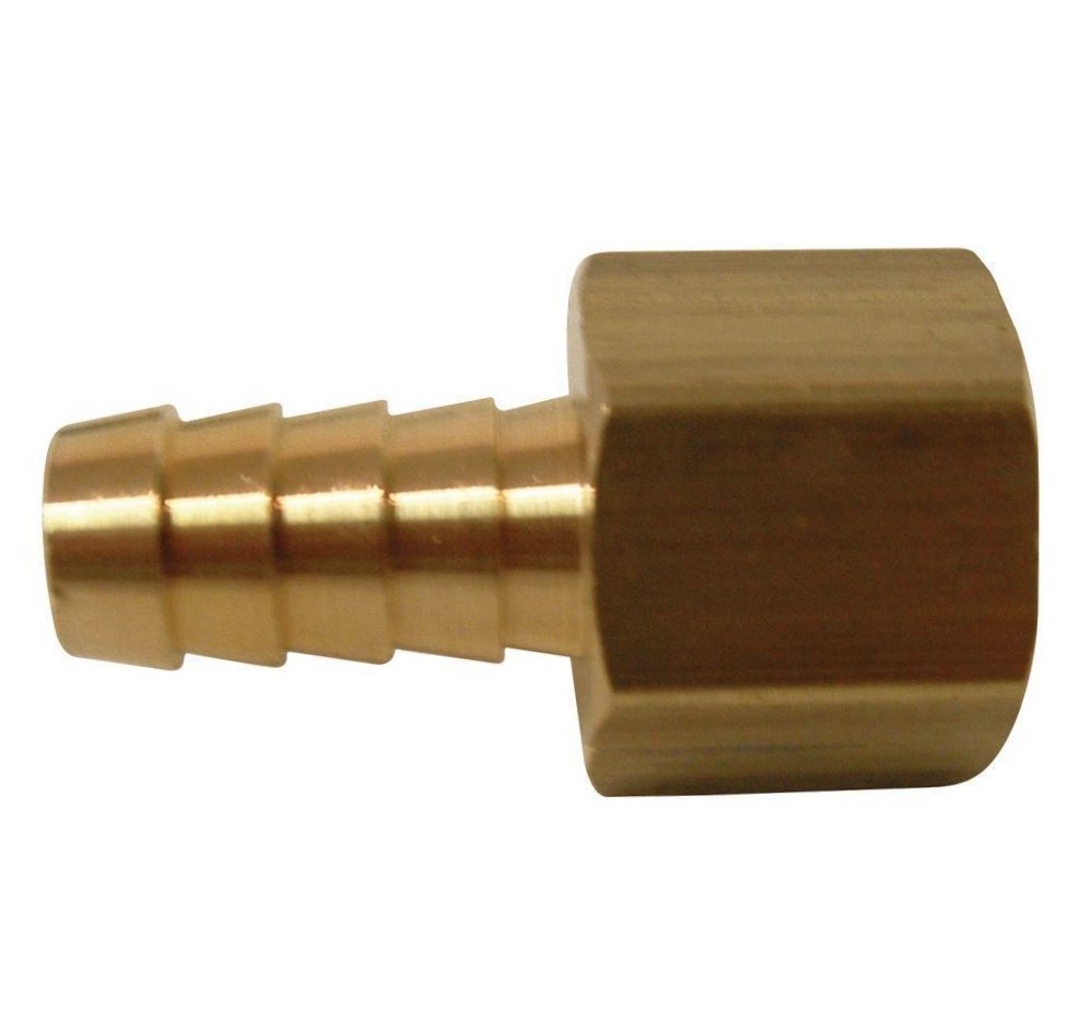 Brass Air Hose Compressor Barbed Fitting 1/8" NPT Size Female X 1/4