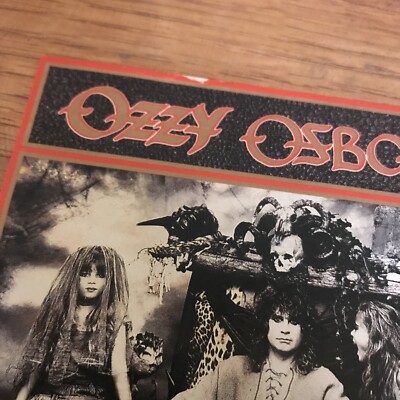 Rare Vintage Ozzy Osbourne/Anthrax mini poster Omaha,NE No Rest