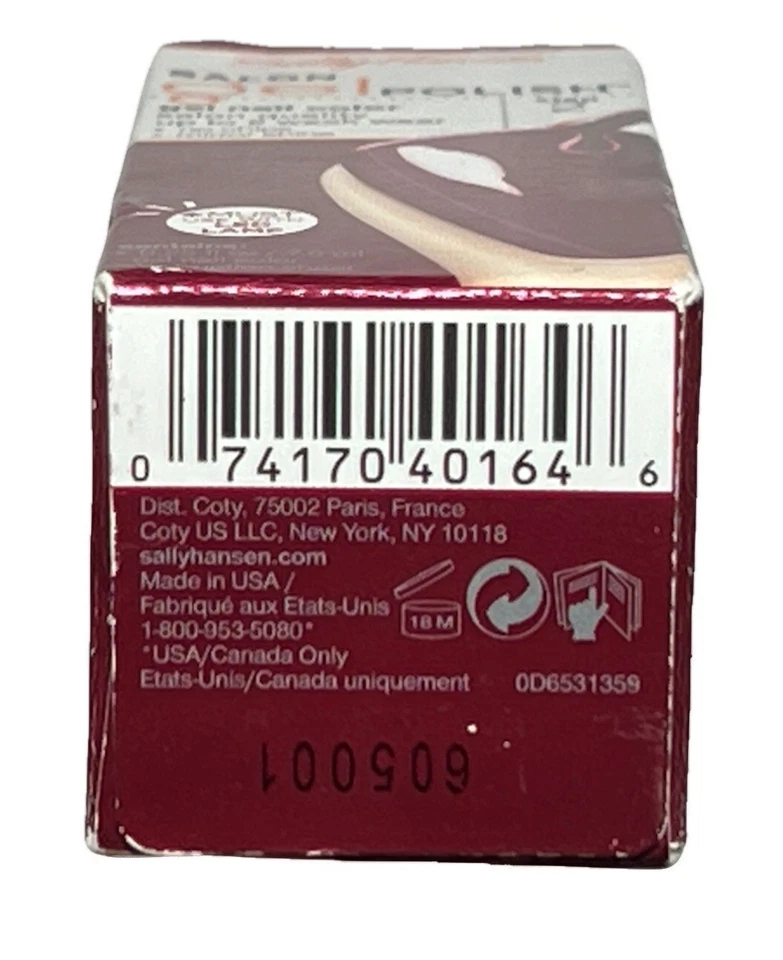 NUEVO EN CAJA NUEVO Sally Hansen SALON Gel Esmalte de Uñas Paso 2 Color 230 “Wine Not” USO con LED Foto 4 de 4