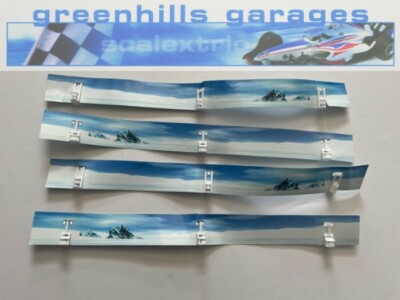 Greenhills Carrera GO !!! James Bond 007 Zäune x 4 & Clips x 12 - gebraucht - MACC884