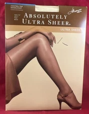 Hanes Absolutely Ultra Sheer Control Top Sandalfoot Pantyhose 707 PEARL Size C