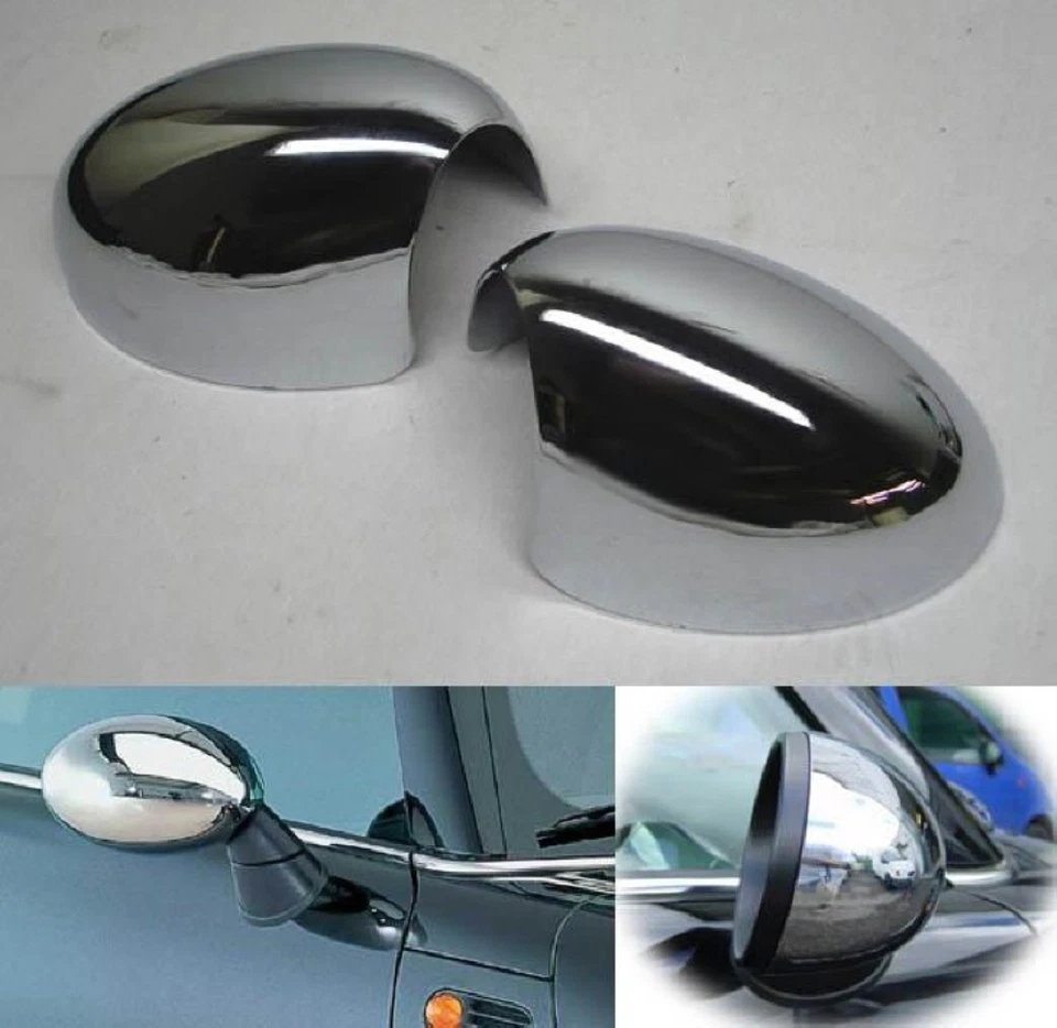 Carena calotte specchietti cromate per MINI ONE COOPER D S R50 R53 R52 Cabrio - Immagine 4 di 4