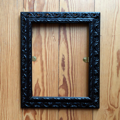 Schwarzer Bilderrahmen aus Holz für Bild in 30 x 24 cm