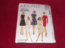McCALL'S 8268 - LADIES SEMI FITTED ALL SEASON SHEATH DRESS PATTERN 16-20 FF