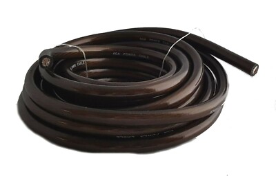 IMC AUDIO 2 Gauge 25' Ft Ground Wire Cable Black Power Car Audio Amp Awg
