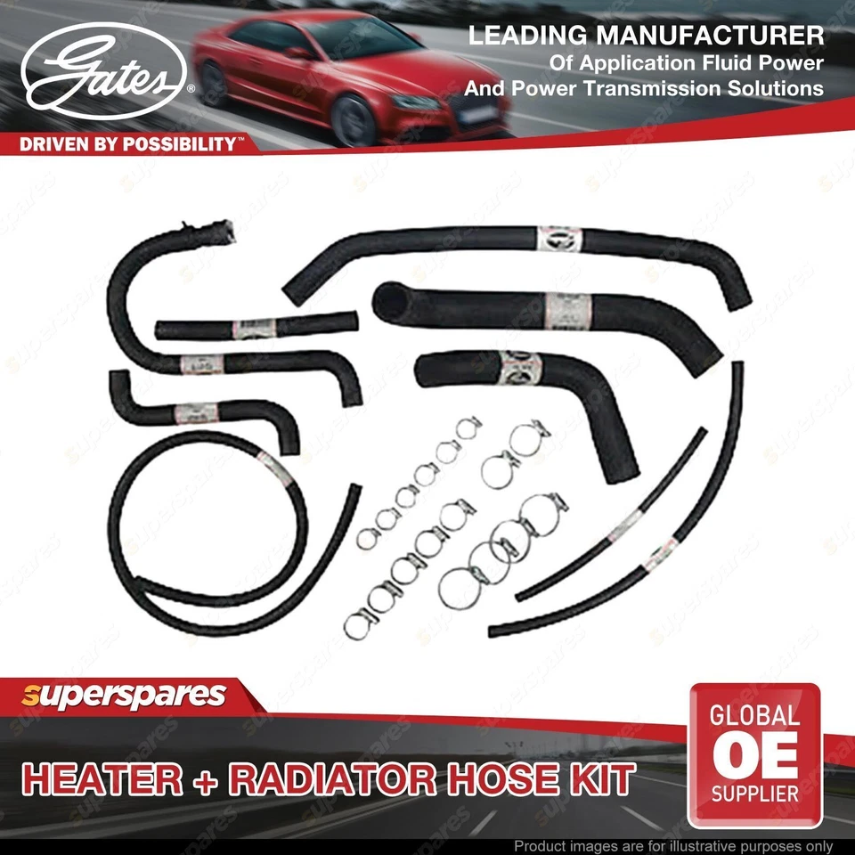 Gates Radiator + Heater Hose Kit for Ford Fairlane Fairmont Falcon LTD AU 4.0L