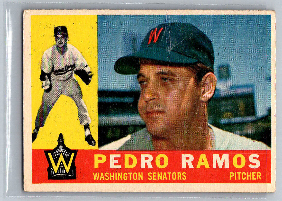 1960 Topps Pedro Ramos Washington Senators Graded Card Low Condition  