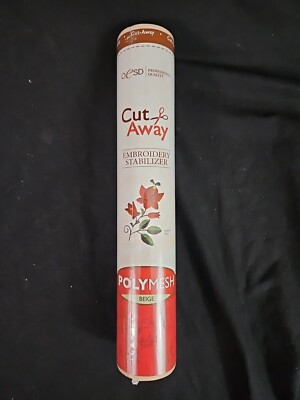 OESD Polymesh Cut-Away Stabilizer Beige   15'' x 10 Yard Roll 1.5 OZ