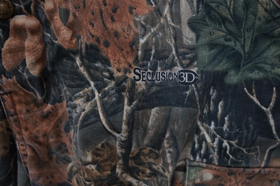 Mono de caza con aislamiento regular para hombre Cabela talla M cierre de babero camuflaje 3D Foto 4 de 4