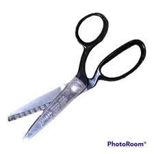 Vintage Clauss Pinking Scissors Shears USA No4 Sewing 9" Inch Cutlery Sewing 