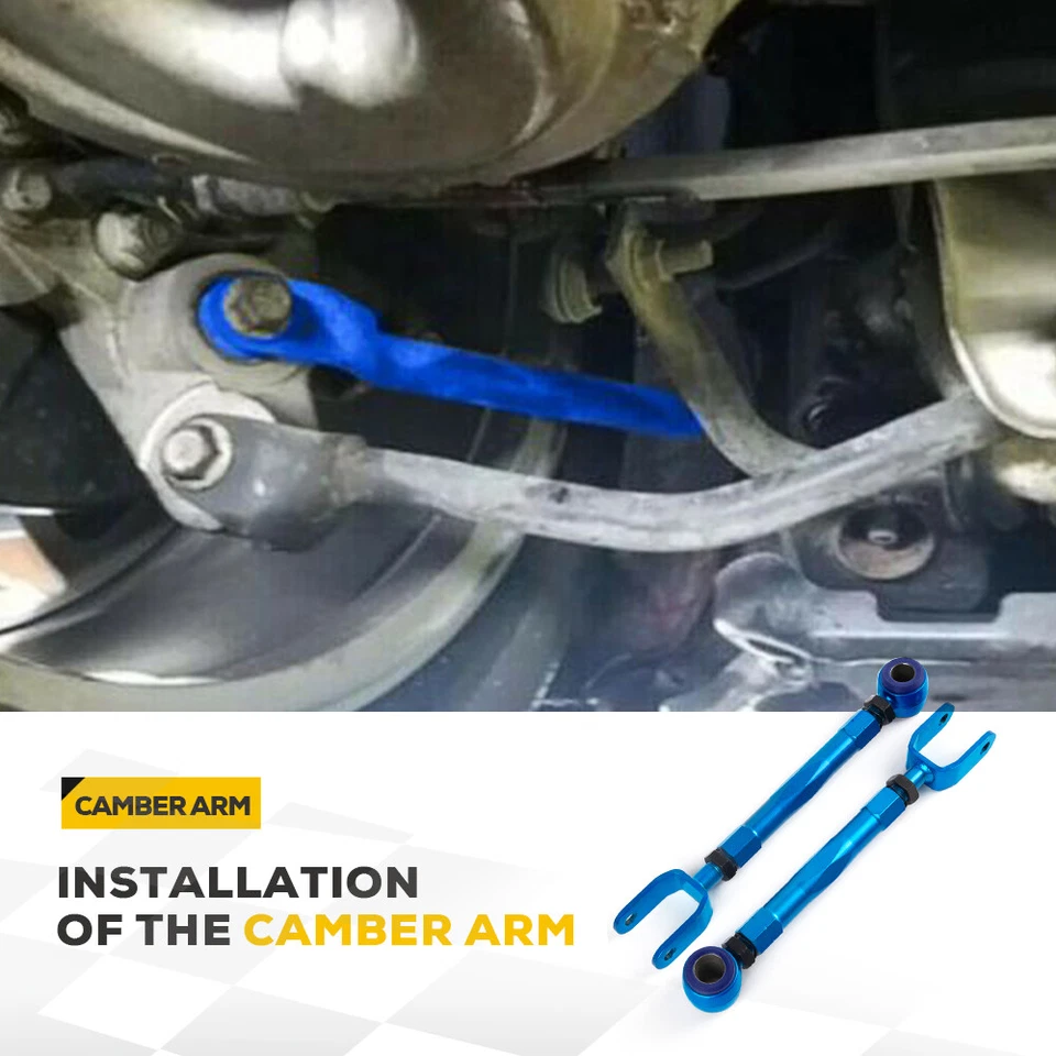 Adjustable Rear Camber Control Arm +Toe Traction Kit for Nissan 350Z Infinit G35 - Image 4 of 4