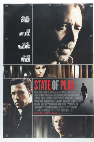 State of Play 2009 Double Sided Original Movie Poster 27" x 40"