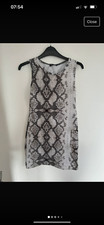 Ladies snake print mini dress - size 10 - Pretty little thing