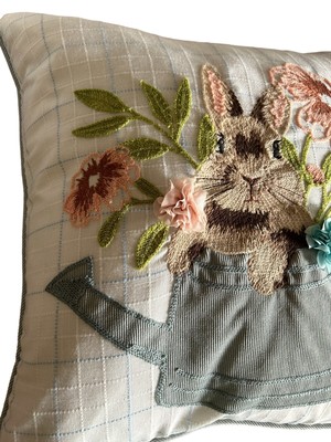 MaSiledy Rustic Blue Dutch Rabbit Pillow Covers – 12x20 Inch Decorative Rectangle Pillowcases, Double-Sided Print
