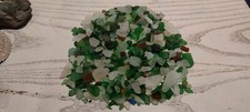genuine beach mix tumbled sea glass 1Kg.