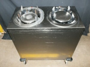 Lakeside 992 Oval Adjust-a-Fit Heated Cabinet Dual Dish Dispenser, 2 Columns