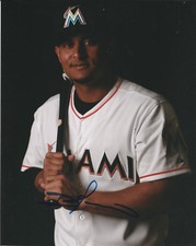 DONOVAN SOLANO SIGNED AUTO'D 8X10 PHOTO FLORIDA MIAMI MARLINS YANKEES DODGERS A