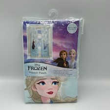 Disney Frozen Kids Bedroom Window Curtain Set, 2 Panels, 63" Length