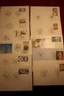 Stamps, 11 French first day covers from 1974